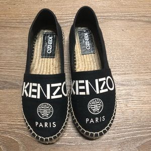 Kenzo Logo Black Espadrilles size 37